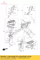 5S7273110000, Yamaha, debout, côté yamaha  xvs 950 1300 2009 2010 2011 2012 2014 2015 2016 2017 2018, Nouveau