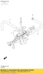 suzuki 0912806006 screw 6x20 - Bottom side