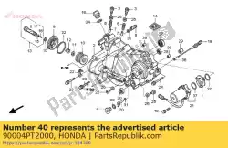 Aqui você pode pedir o parafuso, flange, 6x35 em Honda , com o número da peça 90004PT2000: