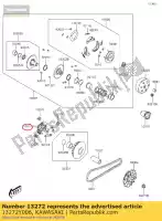 13272Y006, Kawasaki, plaque, rampe kvf300ccf kawasaki  brute force kvf 300 2012 2013 2015 2016 2017 2018 2020 2021, Nouveau