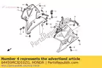 64450MCJD10ZG, Honda, set cappuccio, l. inferiore (wl) * honda cbr fireblade rr cbr900rr 900 , Nuovo