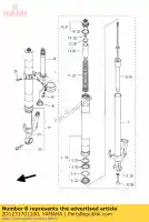 2D1231701100, Yamaha, comp. cilindro, garfo dianteiro yamaha fz 1000 2007 2008 2009 2010 2011 2012, Novo