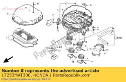 Ici, vous pouvez commander le pas de description disponible auprès de Honda , avec le numéro de pièce 17253MAT300: