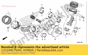 honda 13224ML7690 bearing a, fr. connecting rod (blue) - Bottom side