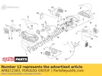 AP8212383, Piaggio Group, Porta-lâmpada farol aprilia af futura rs rally air 0 1 50, Novo