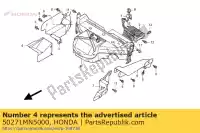 50271MN5000, Honda, protetor, l. aquecer honda gl goldwing se  valkyrie f6c gold wing interstate i aspencade a gl1500 gl1500se gl1500a 1500 , Novo