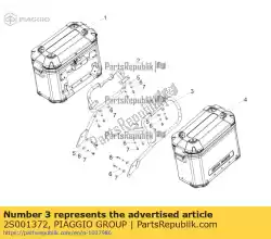 Tutaj możesz zamówić supporto valigia sx con p. I. - mytech od Piaggio Group , z numerem części 2S001372: