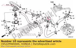 Here you can order the joint a, water from Honda, with part number 19522MW4000: