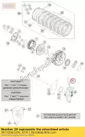 54732063100, KTM, tubo de embreagem 250/300 2003 husqvarna ktm  enduro exc mxc smc sx sxs 250 300 690 701 2003 2004 2005 2006 2013 2014 2015 2016 2017 2018 2019 2020 2021, Novo