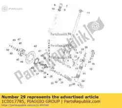 Tutaj możesz zamówić os? Ona wahacza przedniego od Piaggio Group , z numerem części 1C0017785: