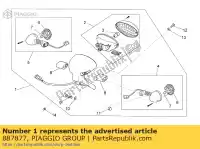 887877, Piaggio Group, Fanale posteriore assy moto-guzzi v 750 2012 2014, Nuovo