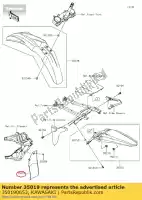 350190653, Kawasaki, 01 flap kawasaki  250 450 2019 2020 2021, Nieuw