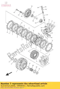 yamaha 5LV163212000 plate, friction - Bottom side