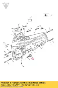 triumph T2071586 blok ocierania ?a?cucha - Dół