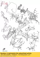 1MC2842A00P6, Yamaha, Pokrywa 5 yamaha  fjr 1300 2015 2016 2017 2019 2020 2021, Nowy