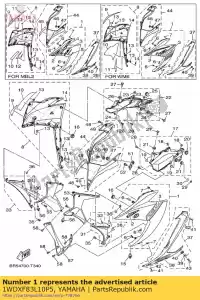 yamaha 1WDXF83L10P5 corpo, para. menos de 1 - Lado inferior