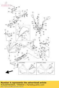 yamaha 4C82844E0000 sello 3 - Lado inferior