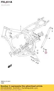 Suzuki 0910008284 boulon - La partie au fond