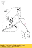 T2020503, Triumph, hose, brake, front triumph speed triple speed triple 210445 > 461331 1050 2005 2006 2007 2008 2009 2010 2011 2012, New