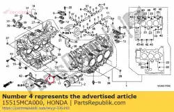 Ici, vous pouvez commander le orifice, 2,3 mm auprès de Honda , avec le numéro de pièce 15515MCA000: