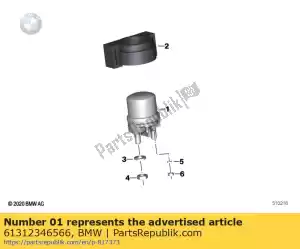 bmw 61312346566 startrelais - Rechterkant
