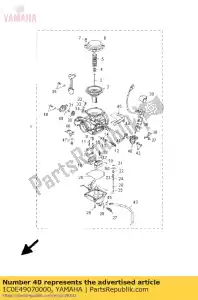 Yamaha 1C0E49070000 corps, démarreur - La partie au fond