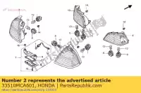 33510MCA601, Honda, comp. alloggiamento, r. luce combinata honda gl 1800 2001 2002 2003 2004 2005, Nuovo