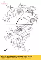 36B2175T0000, Yamaha, soporte 1 yamaha ajs xj  600 2009 2010 2011 2014 2015 2016, Nuevo