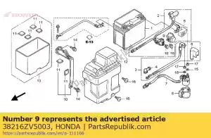 Honda 38216ZV5003 cover assy., fuse (15a) - Bottom side