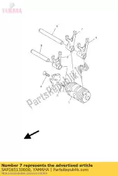 Ici, vous pouvez commander le fourche, shift 3 auprès de Yamaha , avec le numéro de pièce 5AP185130000: