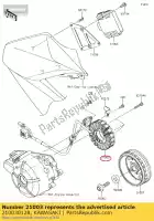 210030128, Kawasaki, stator ex300adf kawasaki  ninja z 300 2013 2014 2015 2016 2017 2018, New