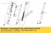 51401MY5861, Honda, primavera, forchetta fr honda cb  twin t r cb500 500 , Nuovo