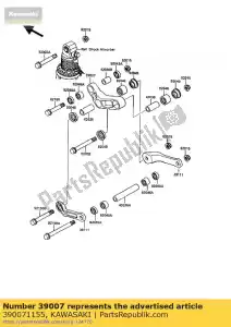 kawasaki 390071155 rami?-susp, uni trak kr250-b2 - Dół