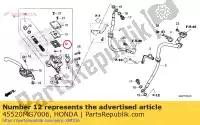 45520MG7006, Honda, diaframma honda  (d) japan jc61-100 (j) type 2 japan hc06-100 (l) japanese domestic / nc29-100 (n) 1993 (p) spain ca cb cbf cbr cbrr (g) japanese domestic / nc23-100 cmx cn crf f (e) fes fmx fwd (d) gl mtx nc nes nhx nsc nsr nsr mini hrc japan nss ntv nx pes r (v) , Nuovo