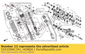 honda 52433MAC741 oring, 21,5x1,5 - Lado inferior