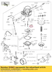 Aqui você pode pedir o jet-main, # 112 klx150cef em Kawasaki , com o número da peça 920630020: