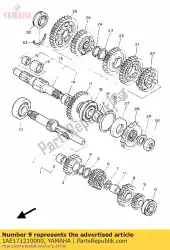 Qui puoi ordinare ingranaggio, 2o pignone da Yamaha , con numero parte 1AE171210000: