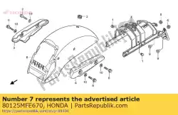 Ici, vous pouvez commander le cadre comp., rr. Auprès de Honda , avec le numéro de pièce 80125MFE670: