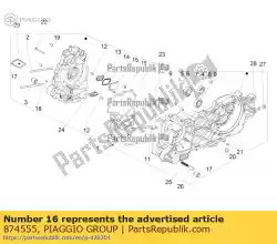 Ici, vous pouvez commander le vis auprès de Piaggio Group , avec le numéro de pièce 874555: