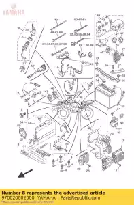 yamaha 970020602000 bolt - Bottom side