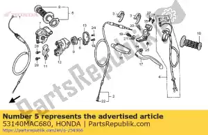 honda 53140MAC680 poignée comp., accélérateur - La partie au fond