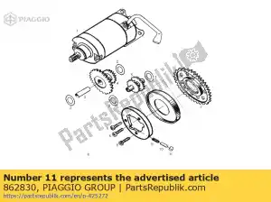 Piaggio Group 862830 rodillo - Lado inferior