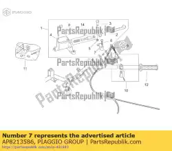 Aqui você pode pedir o parafuso em u da alavanca do freio em Piaggio Group , com o número da peça AP8213586: