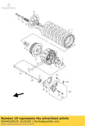 Here you can order the spring from Suzuki, with part number 0944020019: