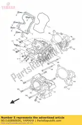 Qui puoi ordinare bullone, perno da Yamaha , con numero parte 901160880600: