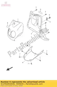 yamaha 5C2F83850000 cover, lower - Bottom side