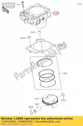 Tutaj możesz zamówić silnik-cylinder kx450hgf od Kawasaki , z numerem części 110050660: