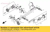 33450KEBG20, Honda, winker assy, ??l fr honda ca rebel  ca125 125 , Nouveau