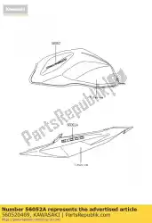 Here you can order the mark,tail cover,z1000 from Kawasaki, with part number 560520469: