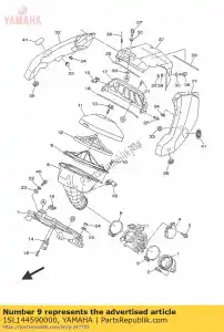 yamaha 1SL144590000 titular, guía - Lado inferior